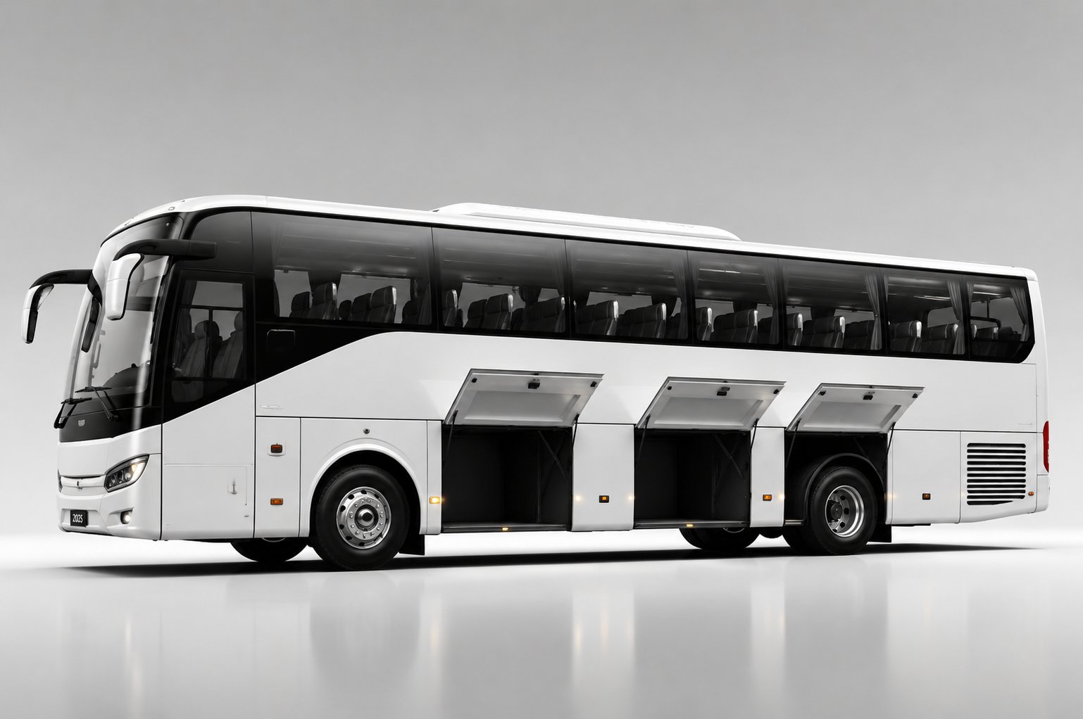 Large bus exterior detail